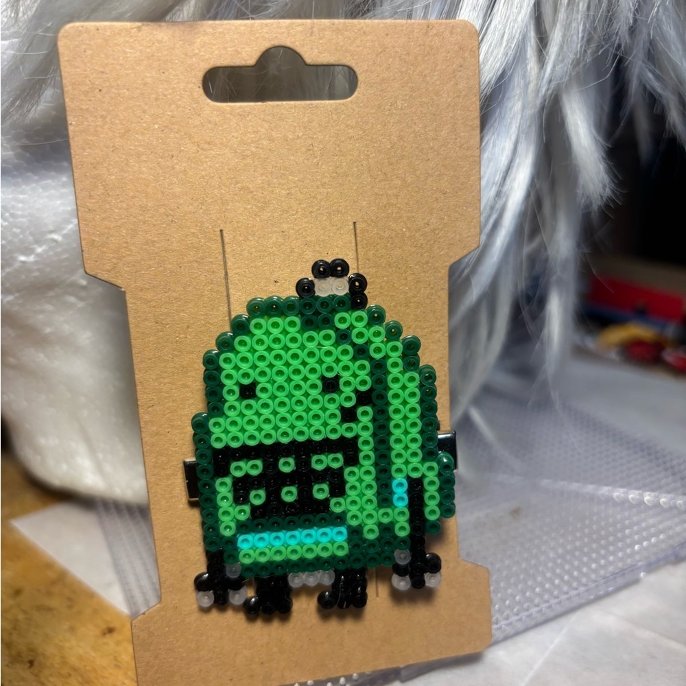 Perler Bead Hair Clip